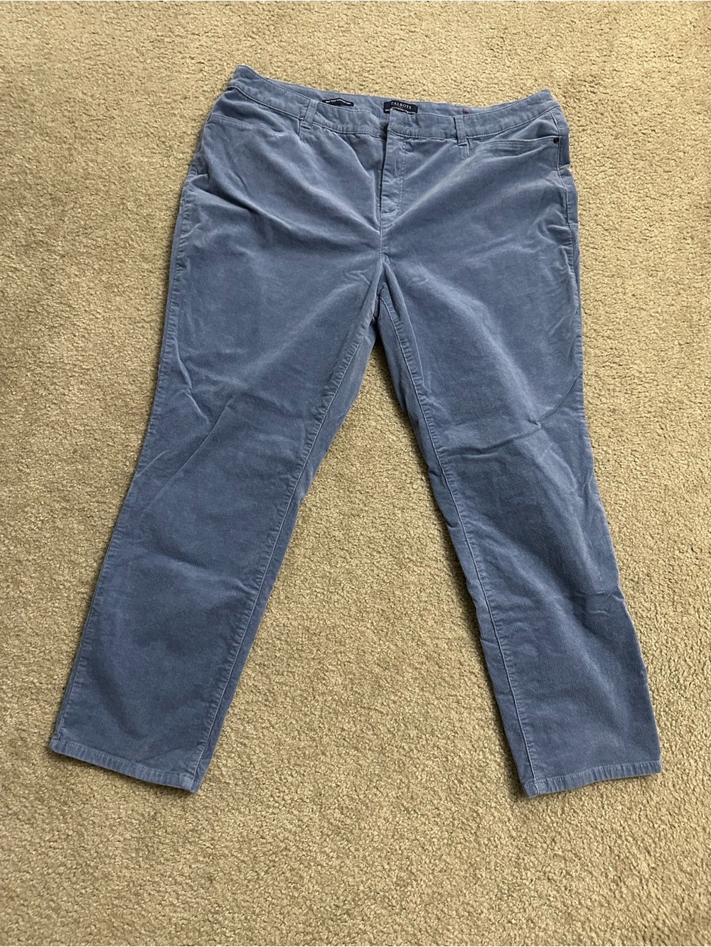 Talbots Simply Flattering Light Blue Corduroy Pants 22W